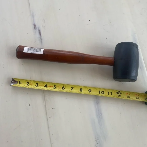 RARE Craftsman Rubber Mallet 45787 Hickory Handle LIKE NEW - Picture 3 of 15